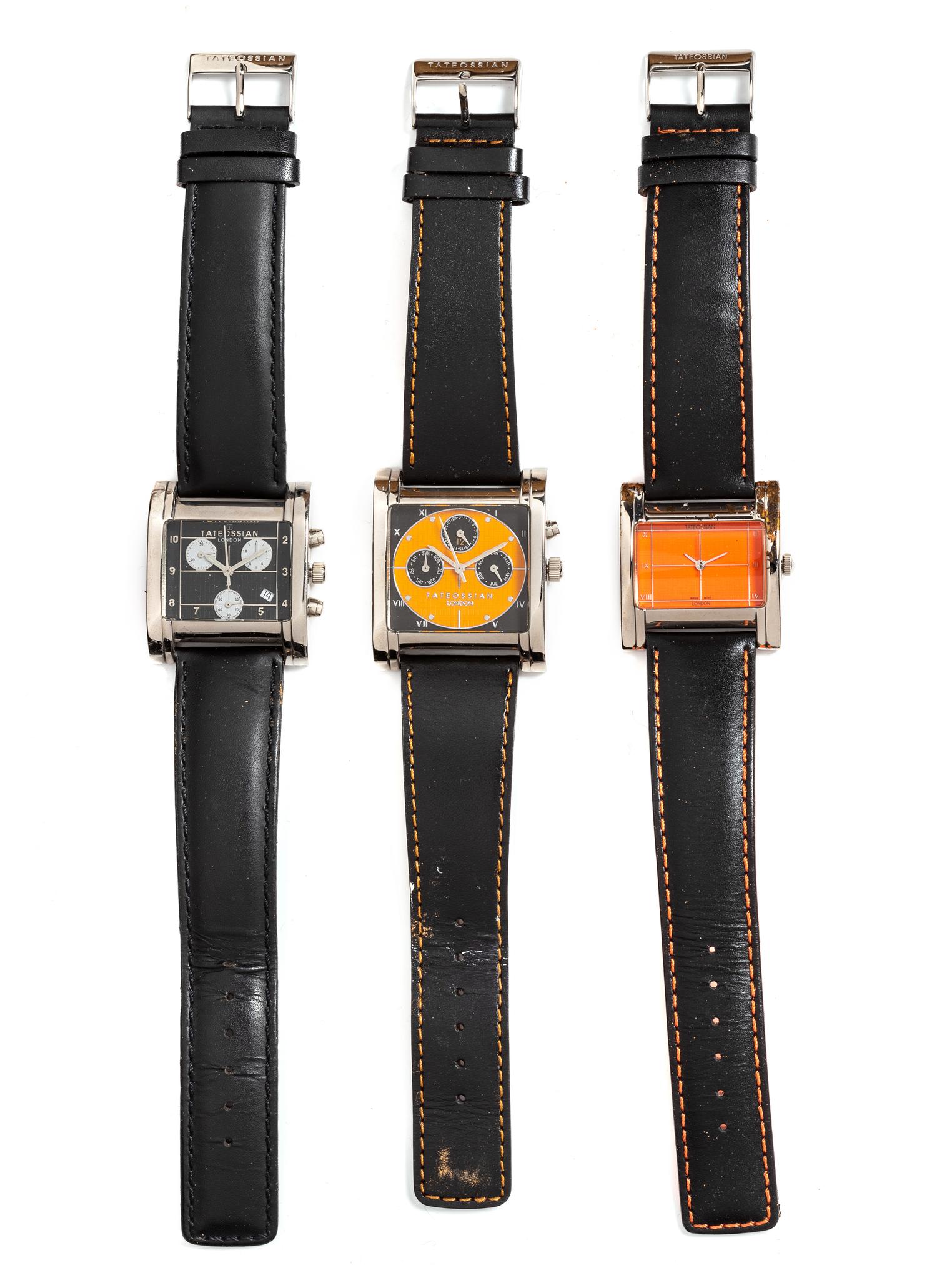 A Collection of Stainless Steel Wristwatches, Tateossian,