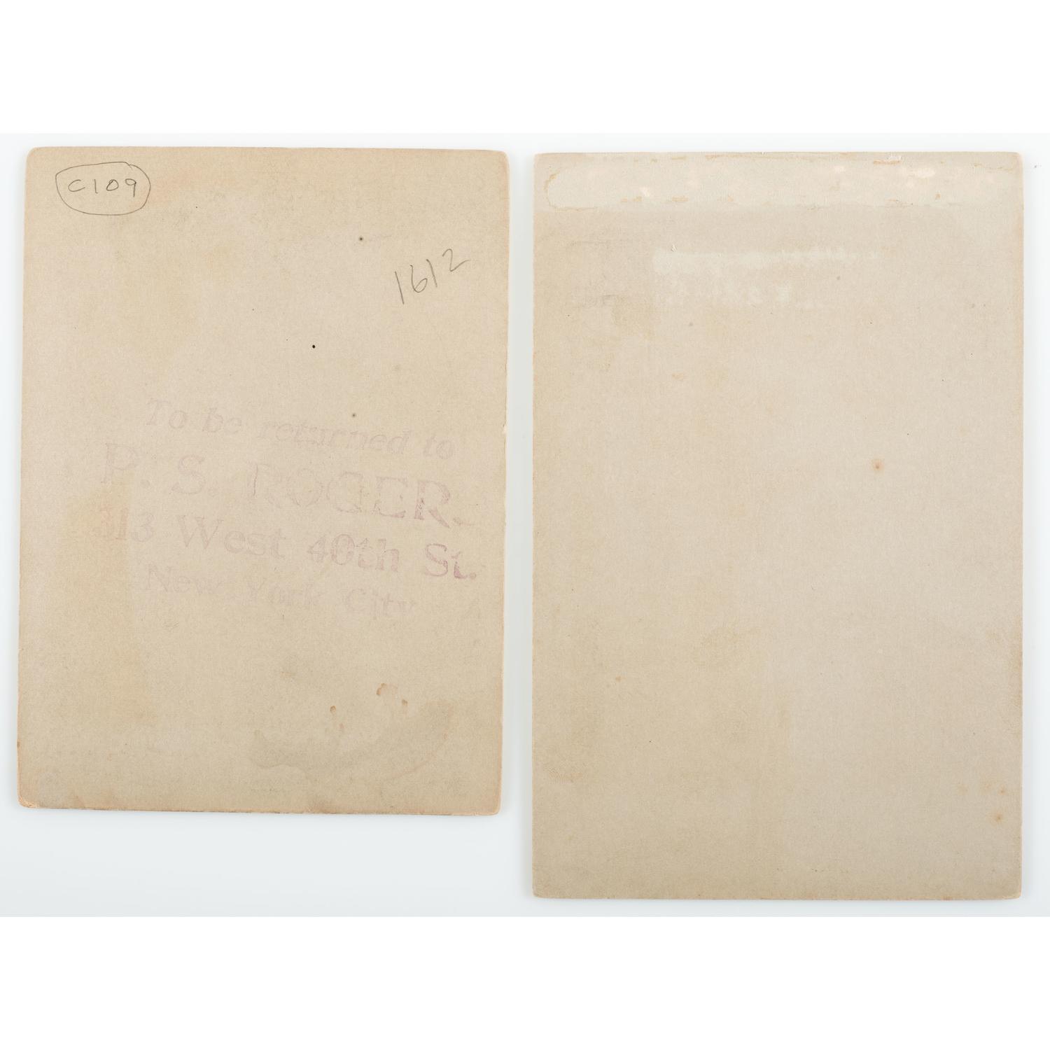 Abraham Lincoln, Pair of Cabinet Cards, Featuring Portrait by Moses P. Rice