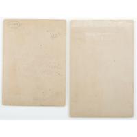 Abraham Lincoln, Pair of Cabinet Cards, Featuring Portrait by Moses P. Rice