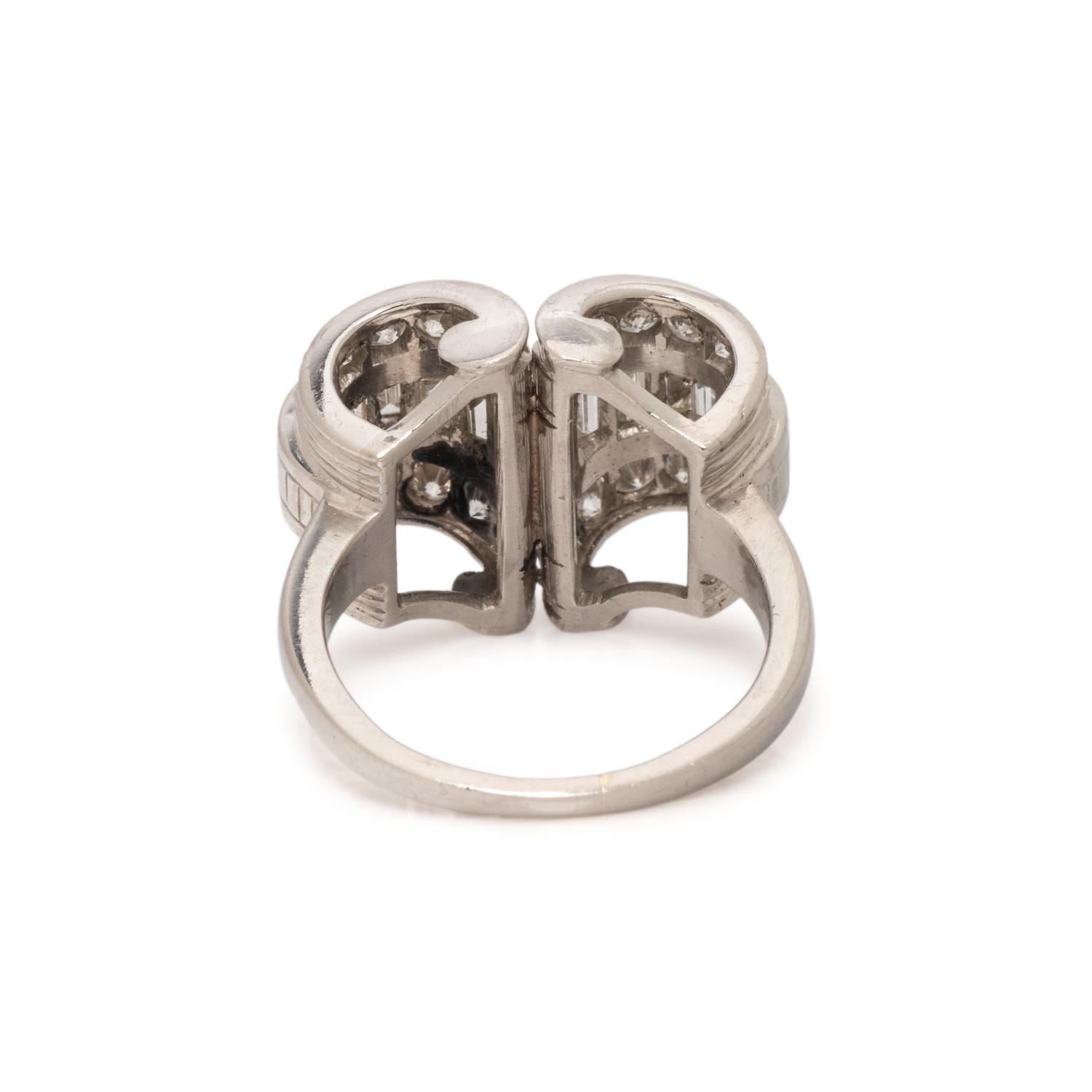 DIAMOND AND PLATINUM RING