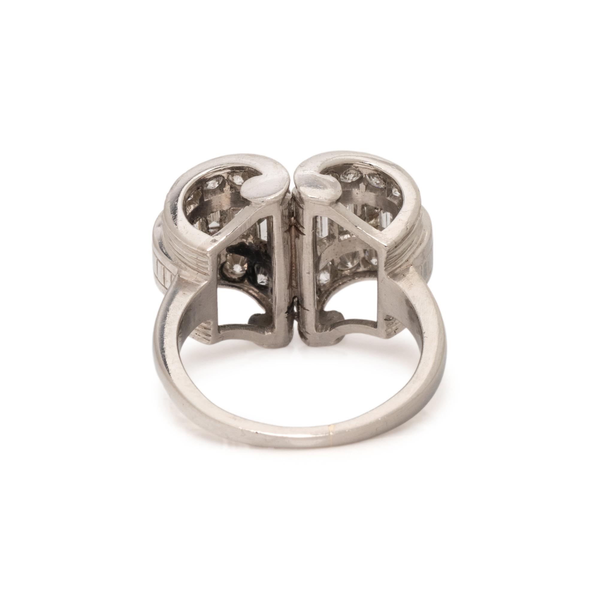 DIAMOND AND PLATINUM RING