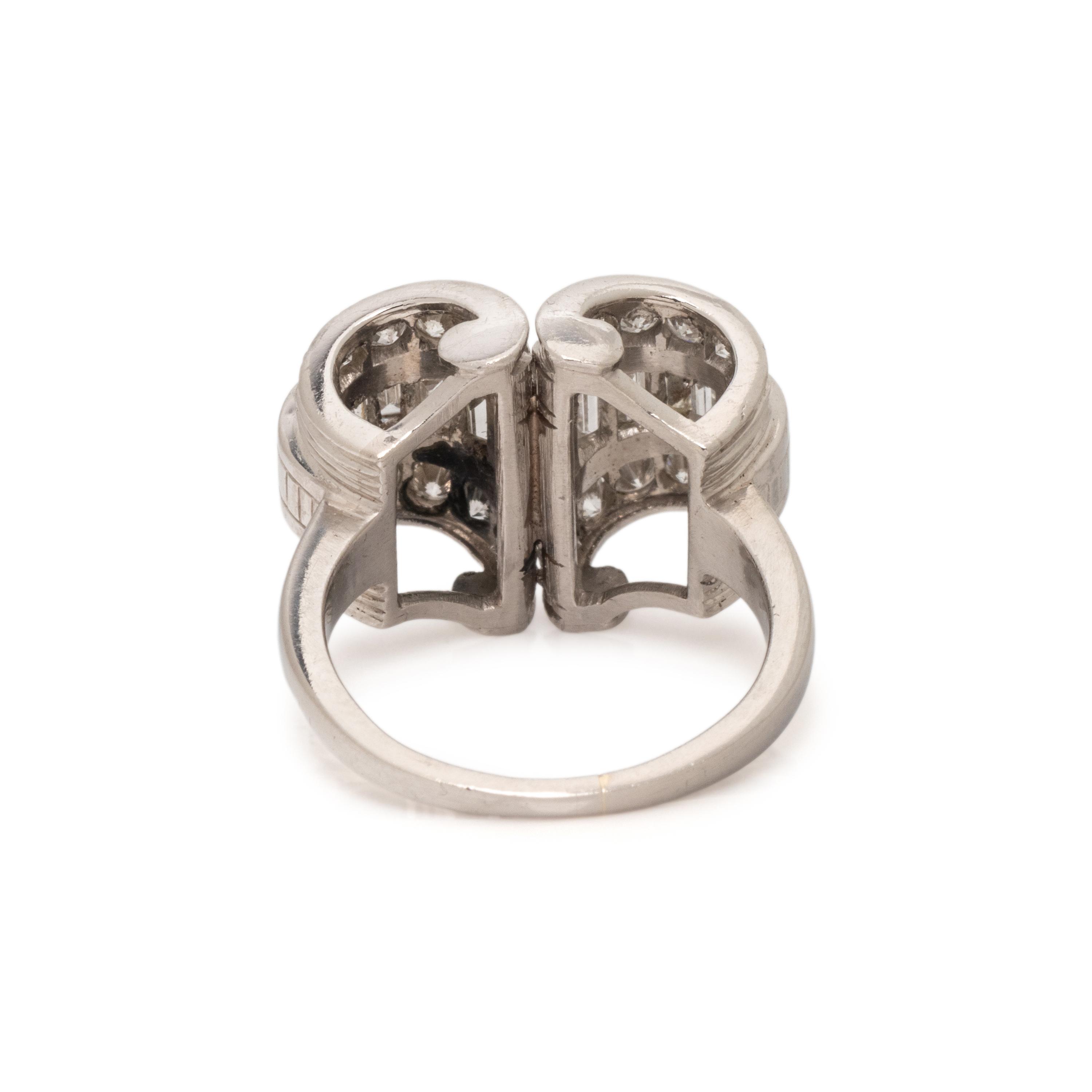 DIAMOND AND PLATINUM RING