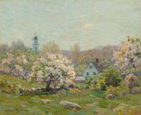 Melbourne H. Hardwick (American, 1857–1916) — Appleblossoms Landscape