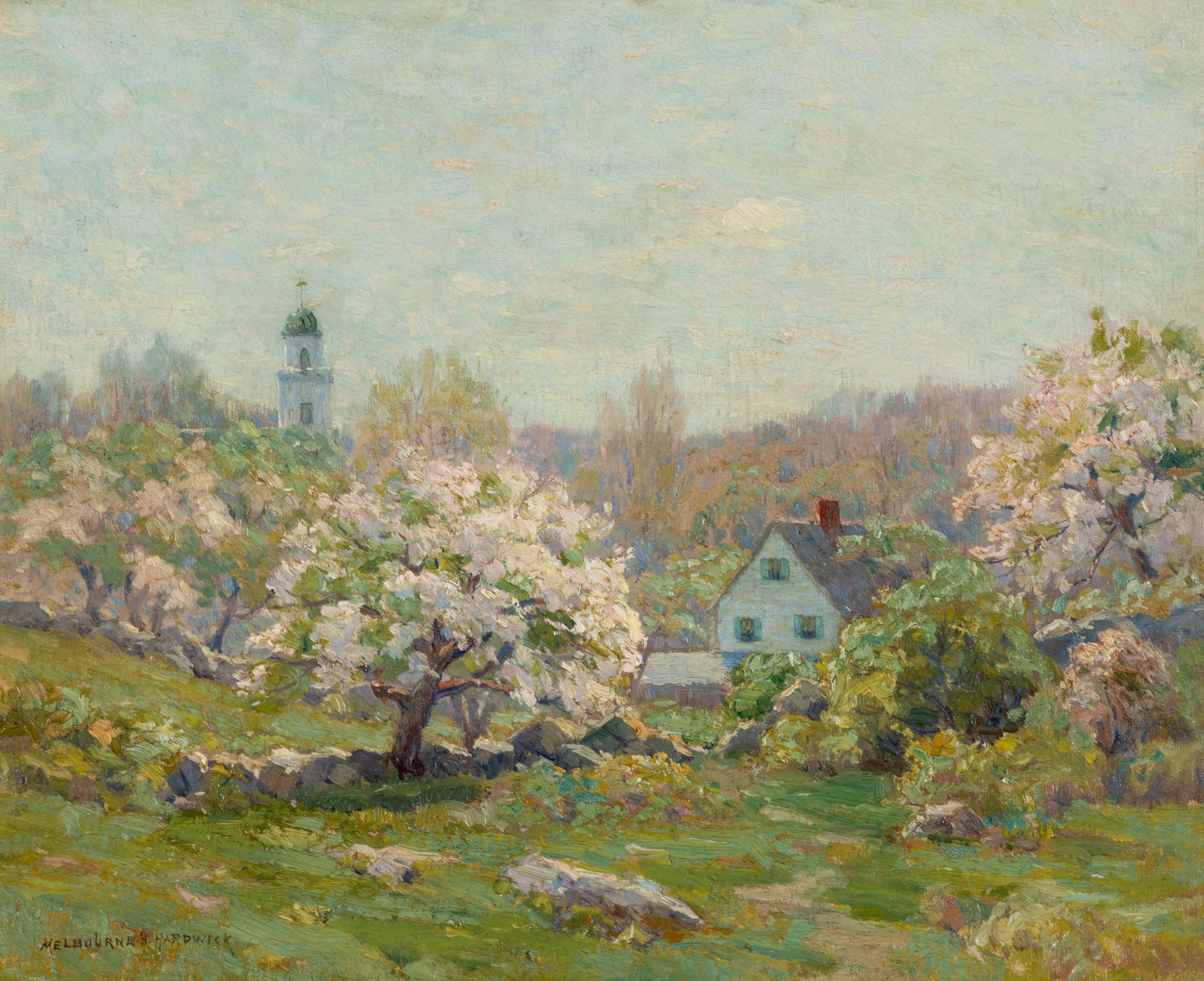 Melbourne H. Hardwick (American, 1857–1916) — Appleblossoms Landscape