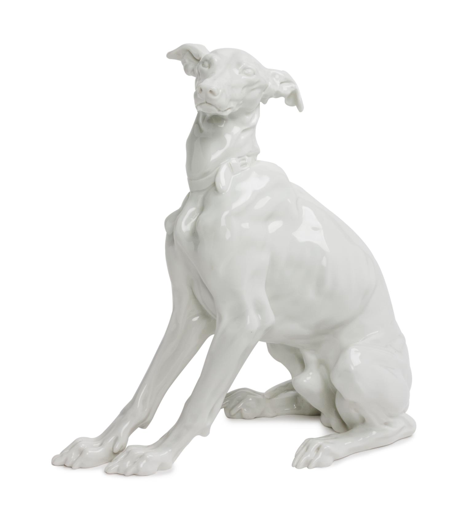 A Meissen Blanc de Chine Porcelain Figure Height 7 1/2 inches. — 19TH/20TH CENTURY