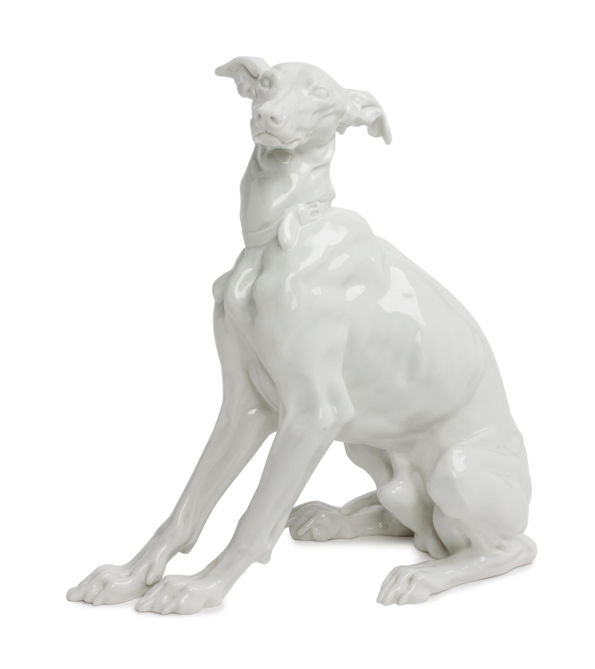 A Meissen Blanc de Chine Porcelain Figure Height 7 1/2 inches. — 19TH/20TH CENTURY