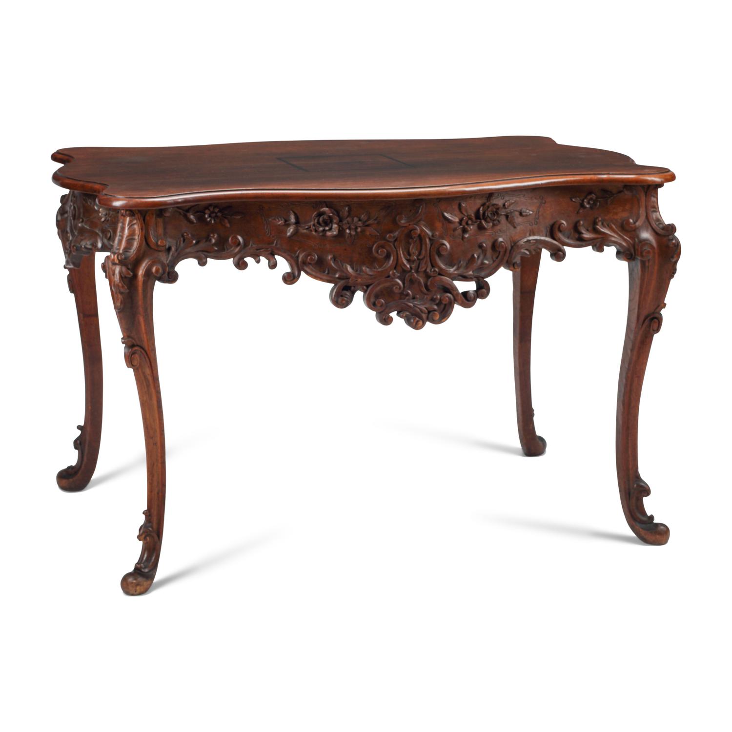 A Portuguese Walnut Center Table