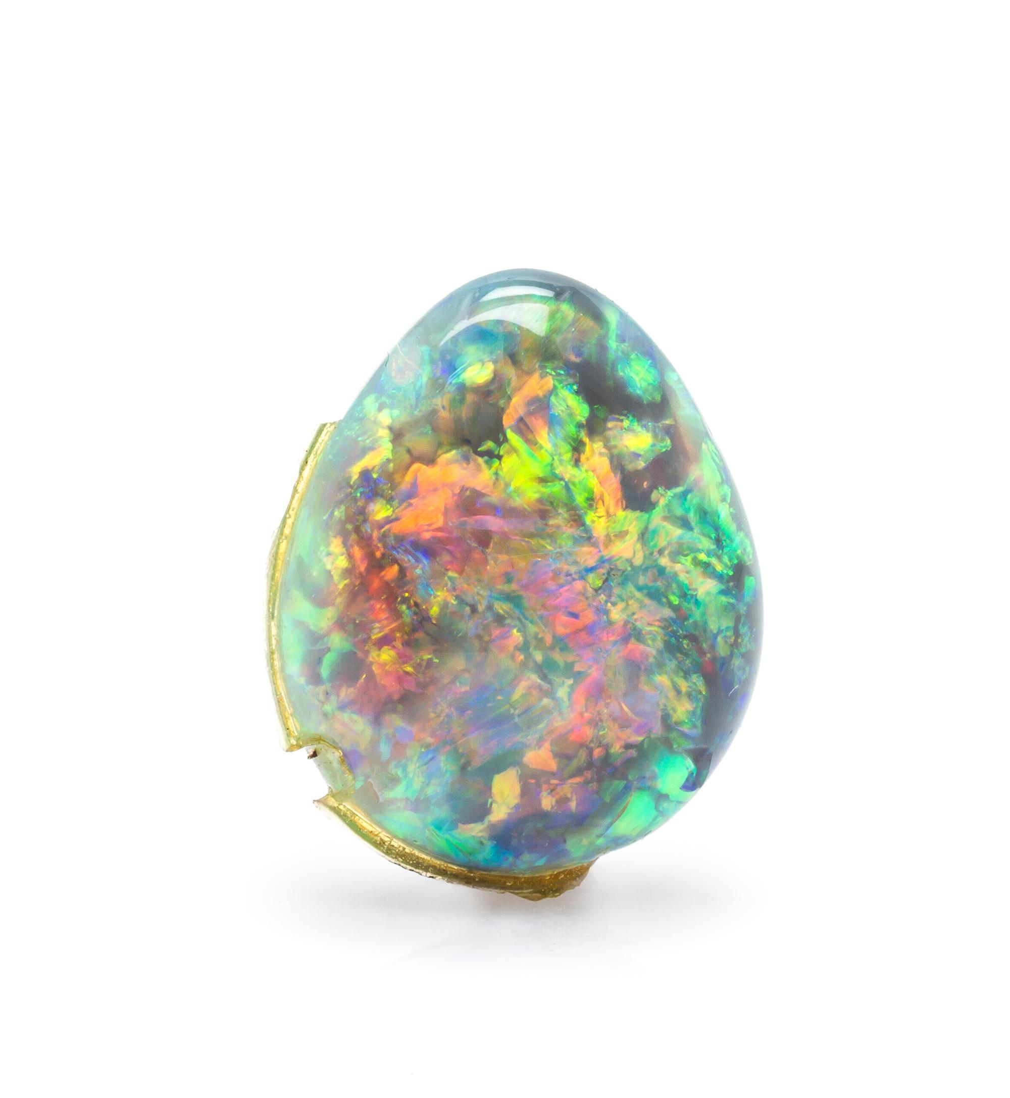 A Fine 8.72 Carat Australian Black Opal,