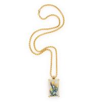 Maura Green, 'Three of Cups Tarot Card', Abalone, Mother-of-Pearl, and Yellow Gold Pendant Necklace