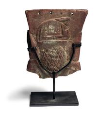 An Egyptian Double-Side Amulet with Bes and Hieroglyphs