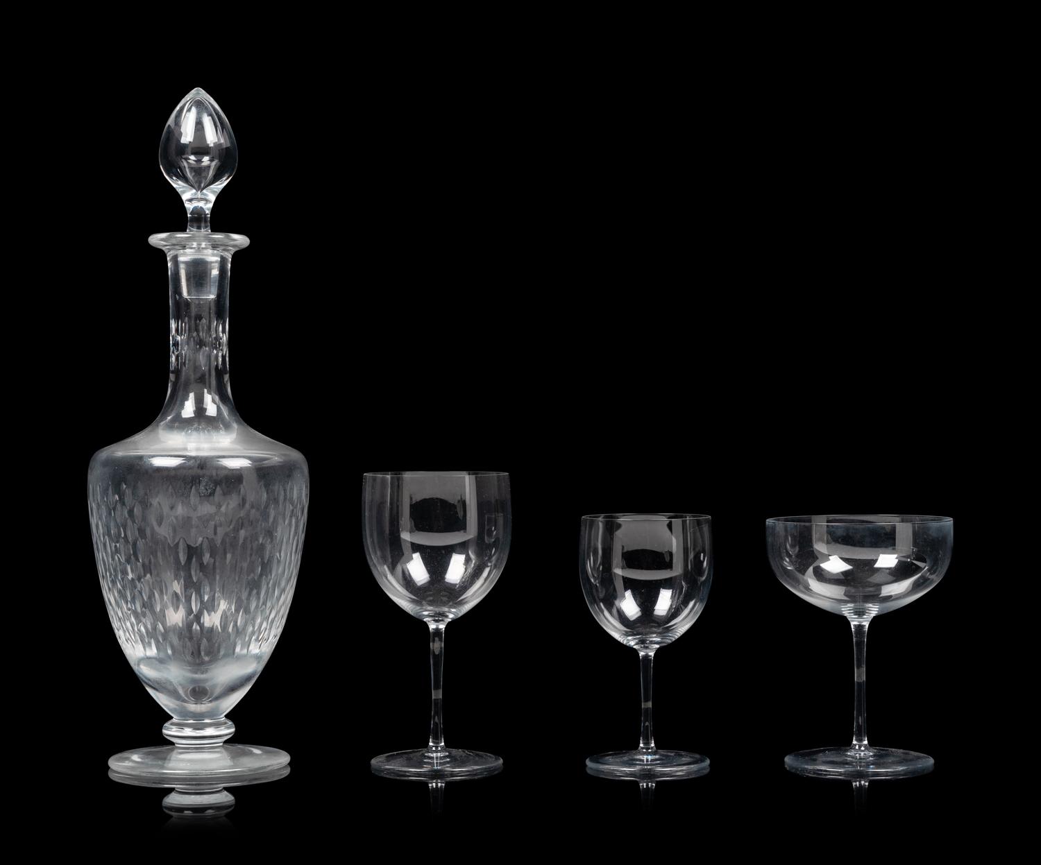A Baccarat Stemware Service