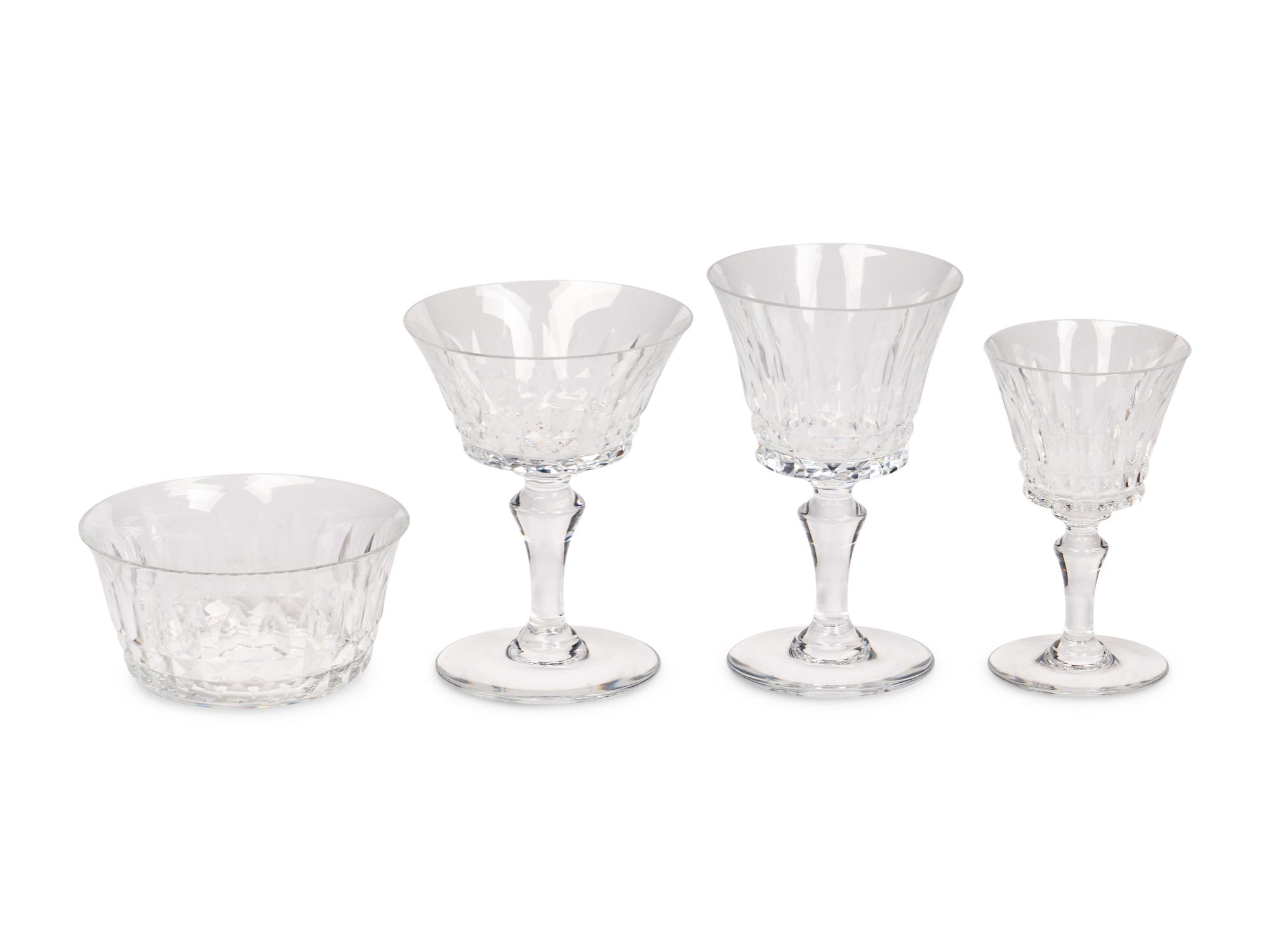 A Baccarat Glass Table Service