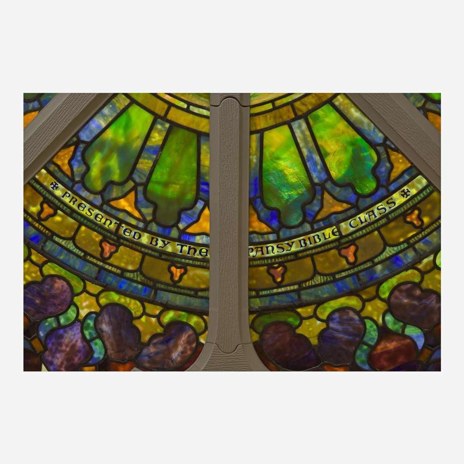Tiffany Studios (American, active 1878-1932) Rose Window for St. Paul's Presbyterian, Philadelphia, Pennsylvania, circa 1905