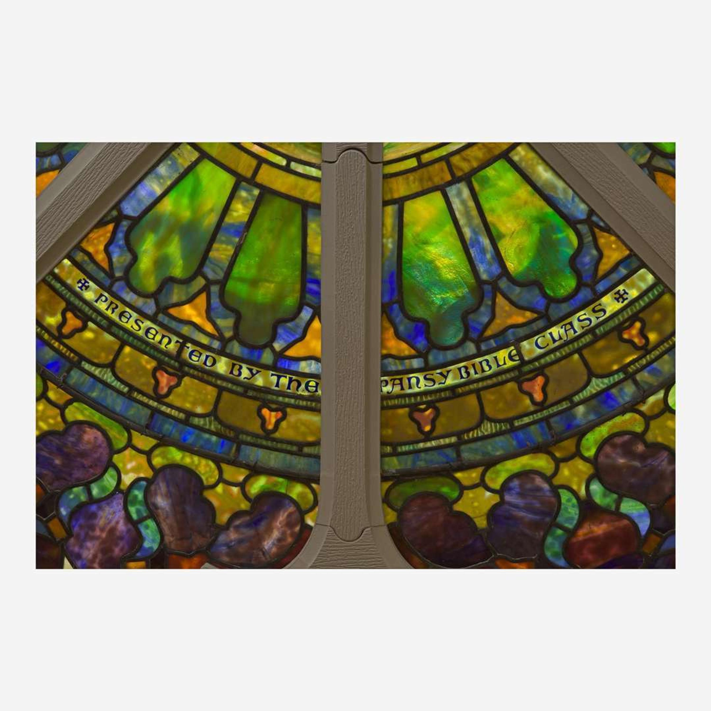 Tiffany Studios (American, active 1878-1932) Rose Window for St. Paul's Presbyterian, Philadelphia, Pennsylvania, circa 1905
