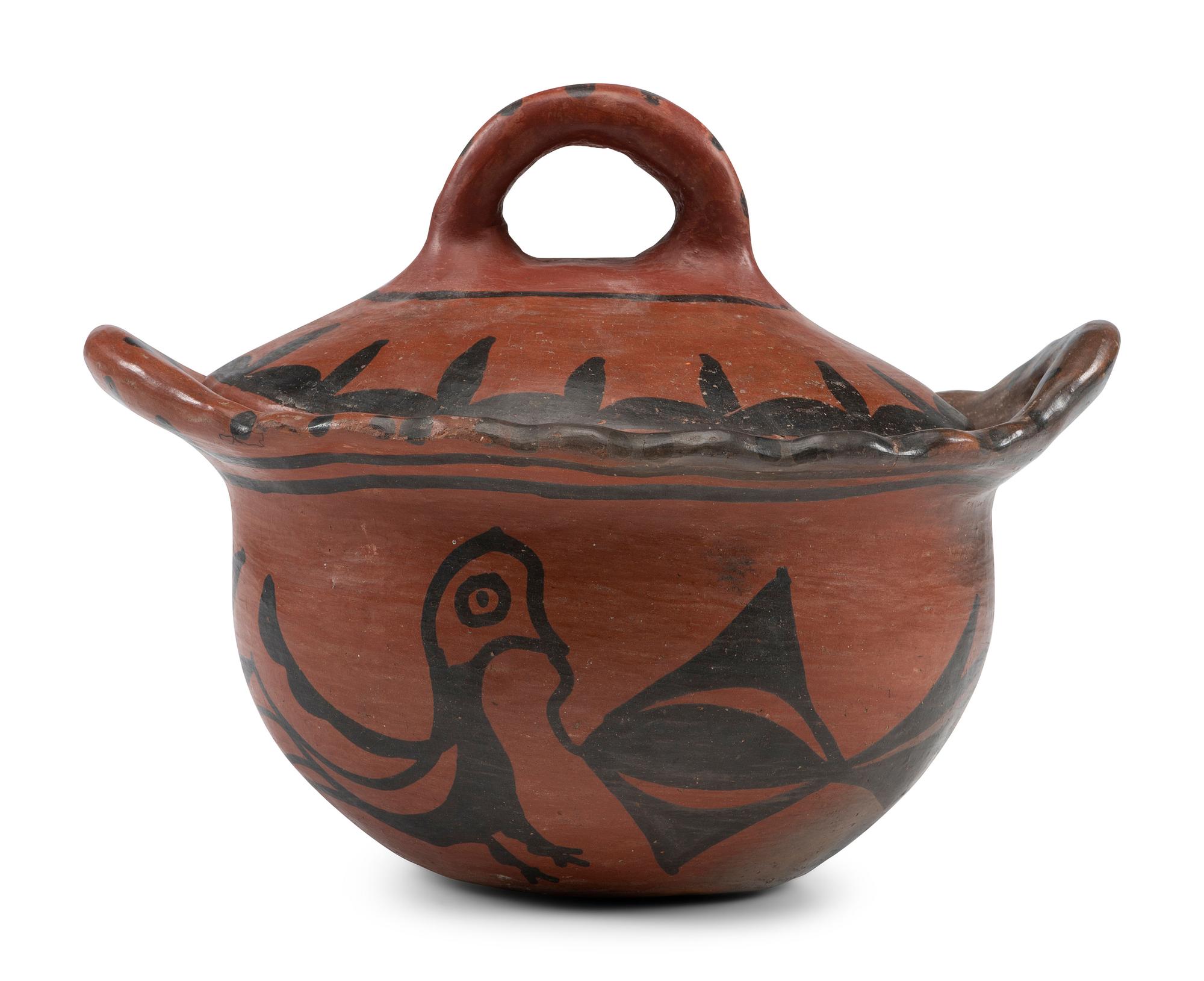 San Ildefonso Pottery Bean Jar