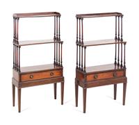 A Pair of Regency Mahogany Étagères