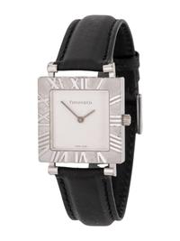 TIFFANY & CO., STERLING SILVER 'ATLAS' WATCH