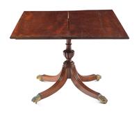 A Late George III Mahogany Game Table