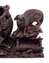 A Black Forest Carved Cigar Humidor