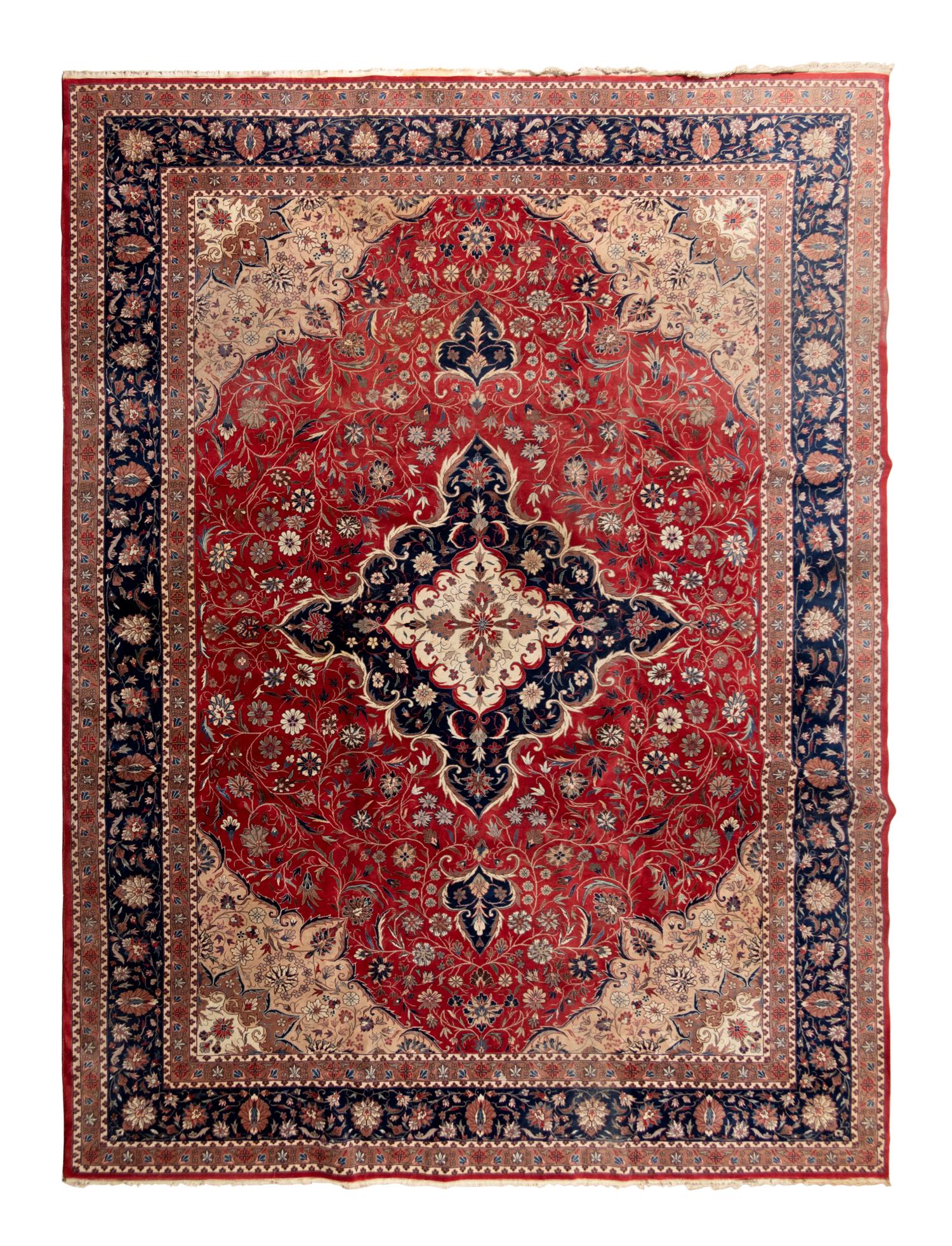 A Kashan Wool Rug