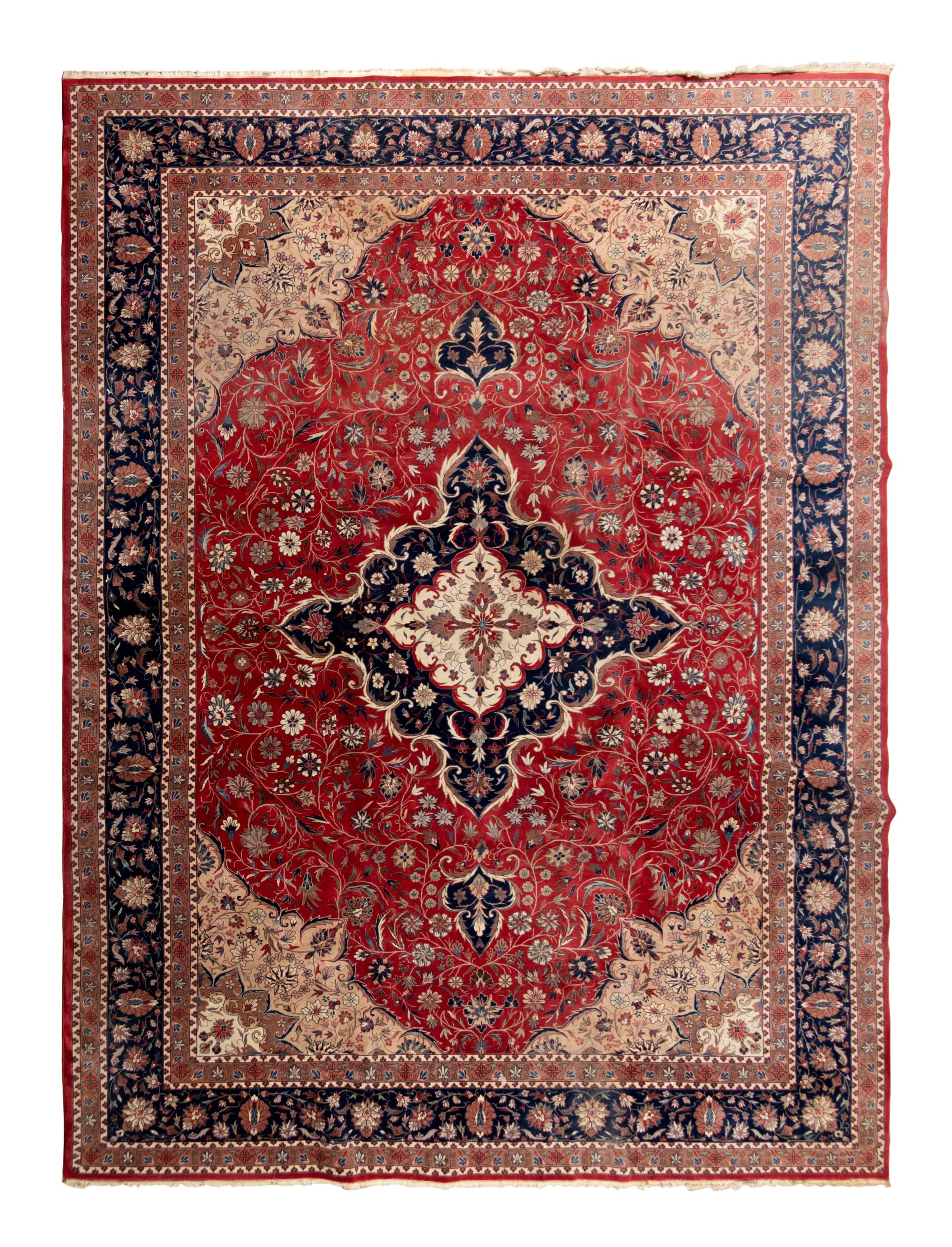 A Kashan Wool Rug