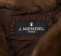 J. Mendel Sable Shrug with Satin Ribbon Bow