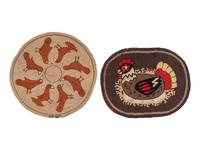 Four Modern Hooked Rugs