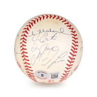A 1992 Toronto Blue Jays World Series Champions Team Signed Autograph Baseball (Beckett Authentication Services BAS Certified)