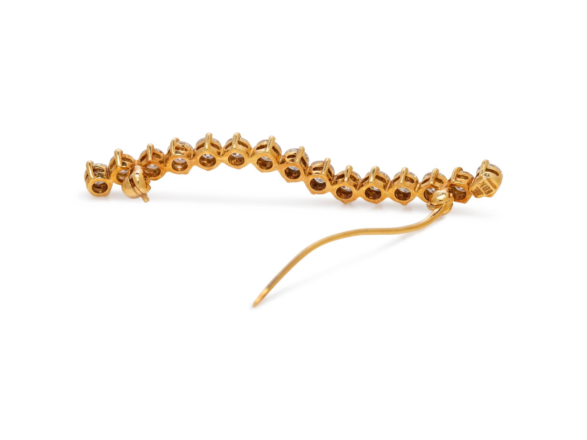 DIAMOND WAVE BROOCH