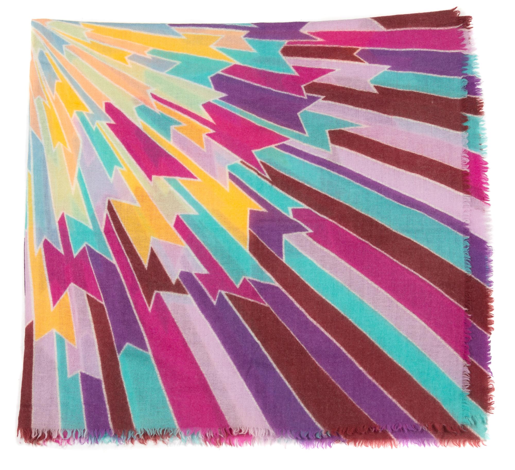 A Missoni Multicolor Wool Wrap, 54" x 54".