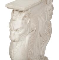 An Italian Specimen Marble and Carved White Marble Table
