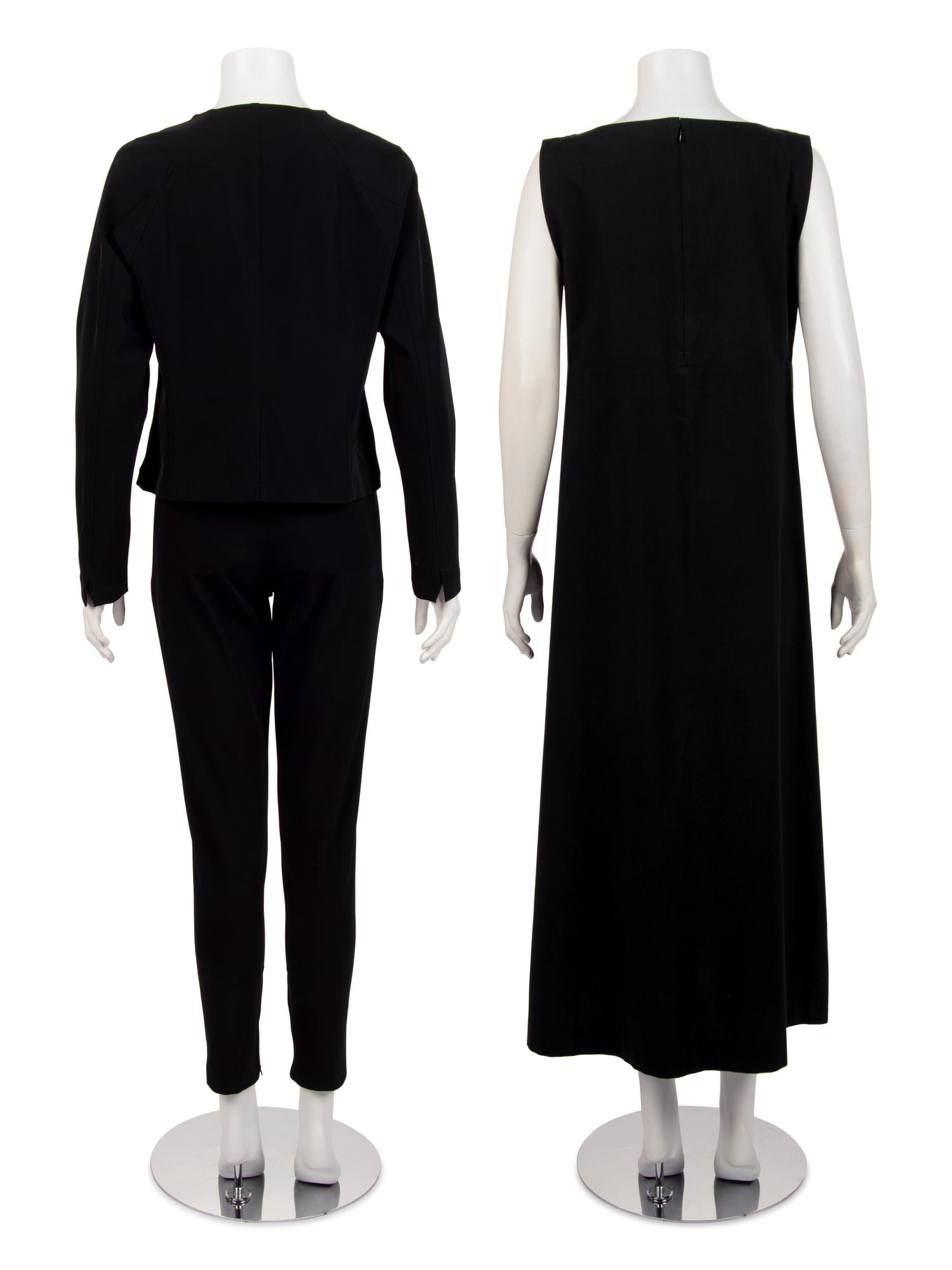 Two Issey Miyake Ensembles: One Two-Piece Pant Ensemble and One Dress, 2000s