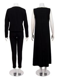Two Issey Miyake Ensembles: One Two-Piece Pant Ensemble and One Dress, 2000s