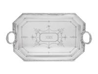 An English Silver-Plate Tray Retailed by Spaulding & Co.