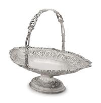 A Tiffany and Co. Silver Footed Basket
