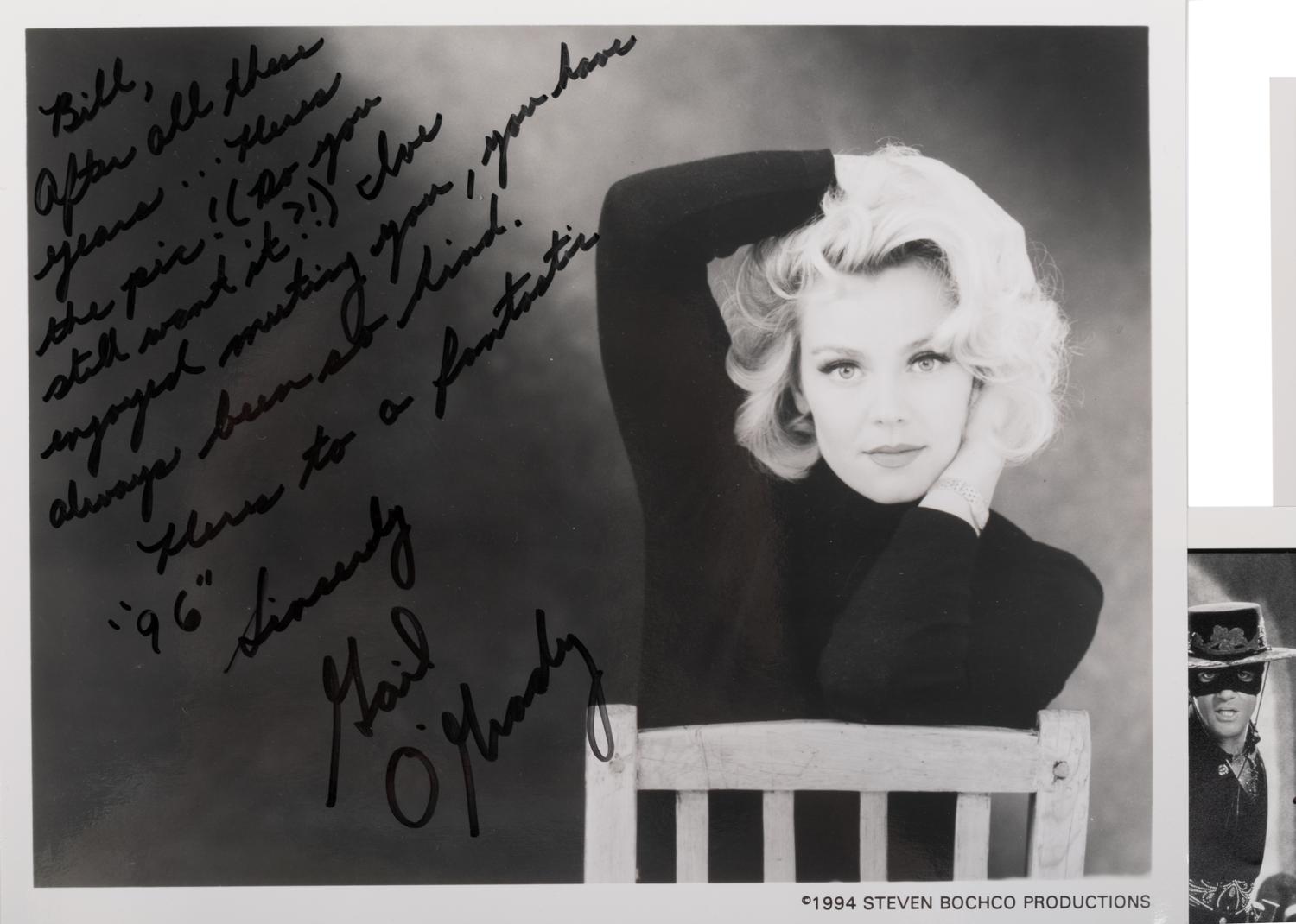 (Celebrity) A group of 16 autographed celebrity photos, comprising: