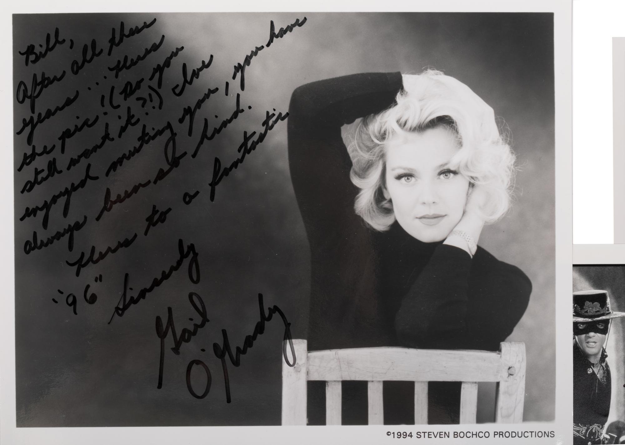 (Celebrity) A group of 16 autographed celebrity photos, comprising: