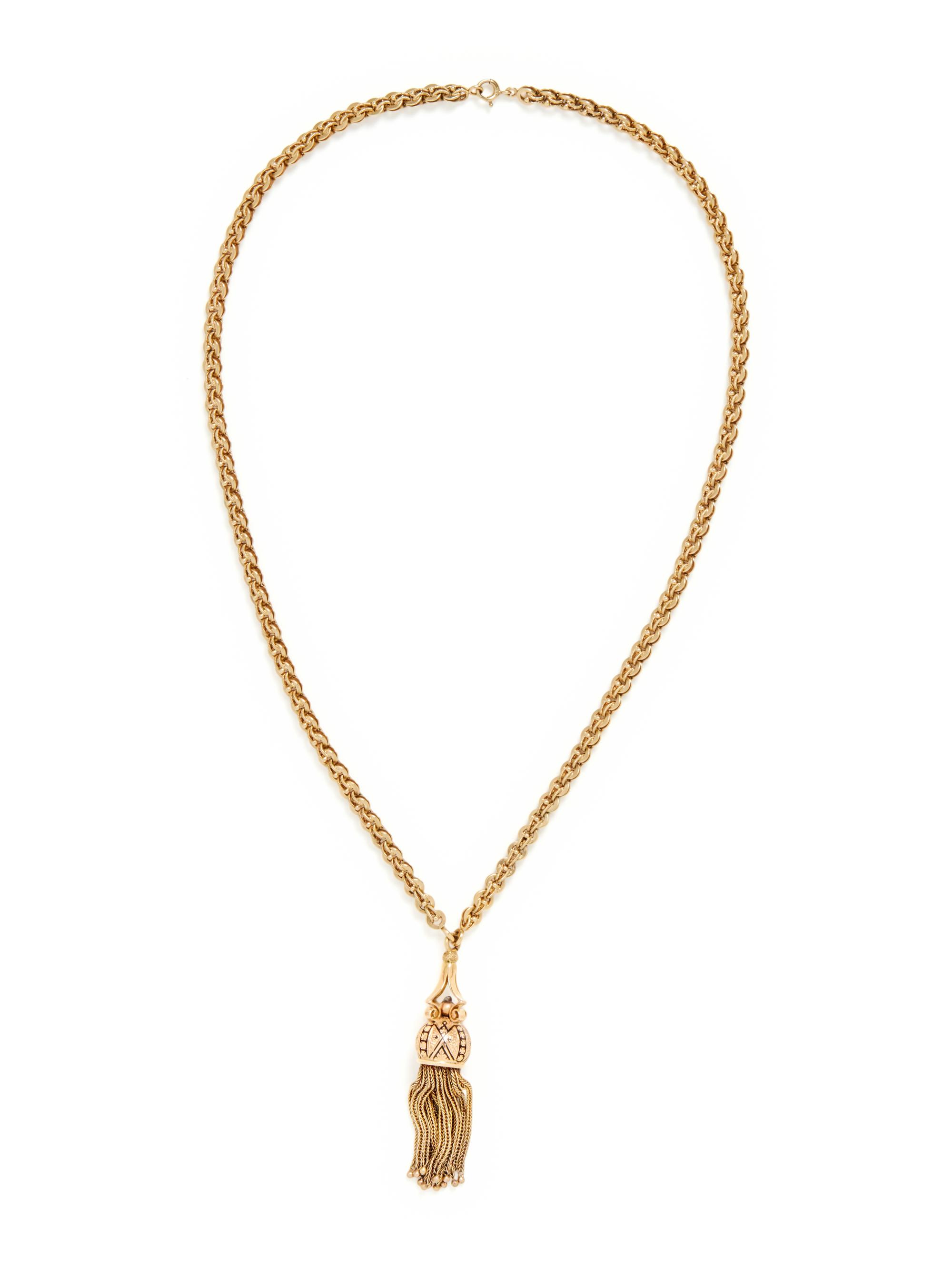 VICTORIAN, COLLECTION OF YELLOW GOLD AND BLACK ENAMEL JEWELRY