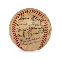 A 1947 Boston Braves Team Signed Autograph Baseball