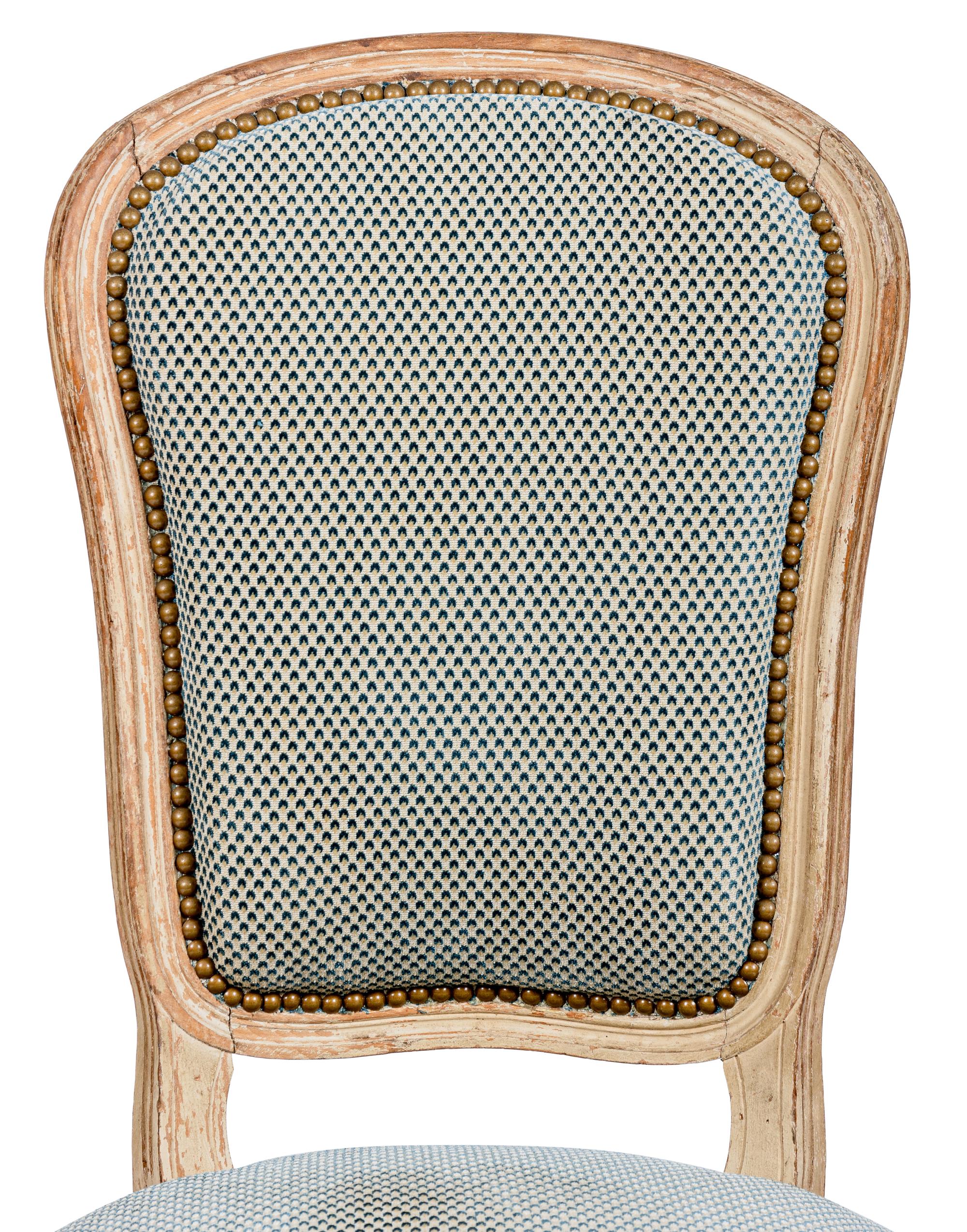 A Louis XV Style Painted Chauffeuse