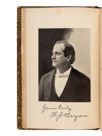 BRYAN, William Jennings (1860-1925). The First Battle. A Story of the Campaign of 1896 . Chicago: W. B. Conkey Company, 1896.
