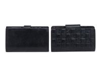 Chanel, Two Black Leather Wallets