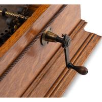 A Regina Oak Tabletop Disc Music Box