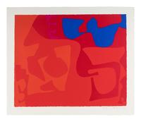 Small Red 1 and Small Red 4 (a pair of prints), 1973