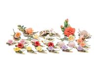 A Collection of Boehm and Royal Worcester Dorothy Doughty Porcelain Flowers