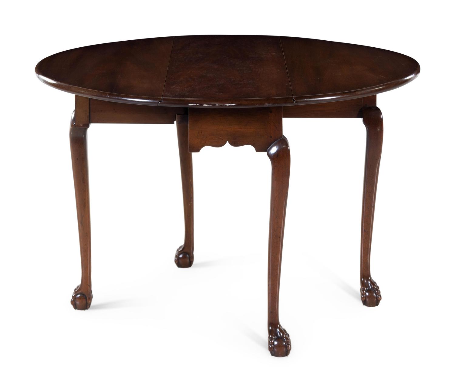 A Chippendale Style Mahogany Drop Leaf Table — BAKER