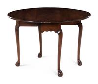 A Chippendale Style Mahogany Drop Leaf Table — BAKER