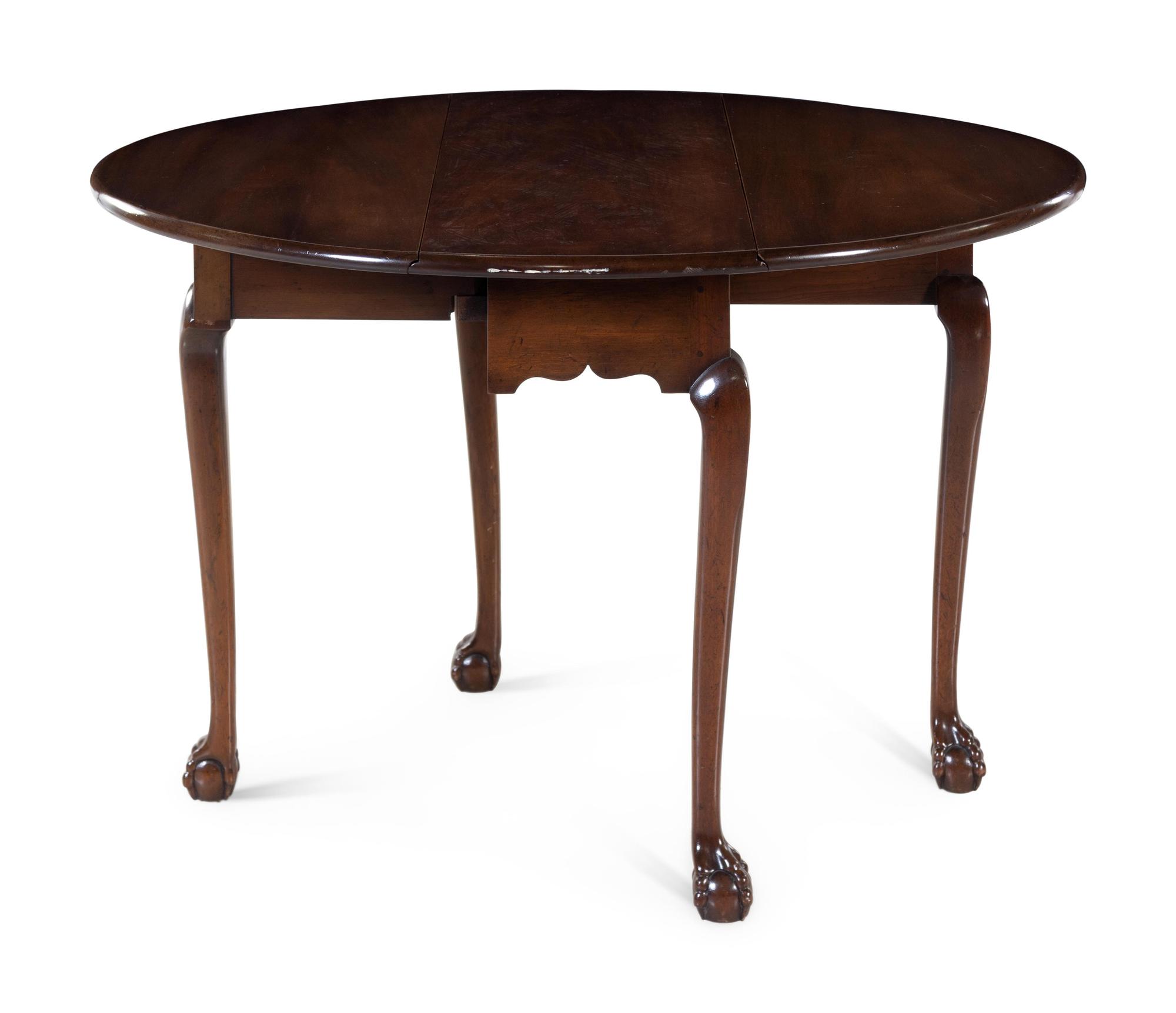 A Chippendale Style Mahogany Drop Leaf Table — BAKER