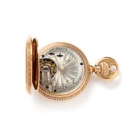 A.W. WATCH CO., 18K YELLOW GOLD HUNTER CASE POCKET WATCH