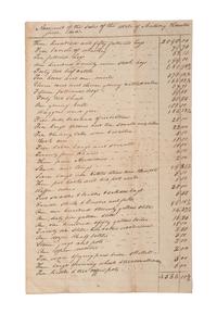 [SLAVERY & ABOLITION]. A group of 9 documents related to the enslavement of individuals in Bourbon County, Kentucky, incl. estate appraisement of a horse breeder who enslaved six people.